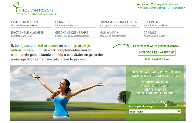 Hilde Van Hoecke website