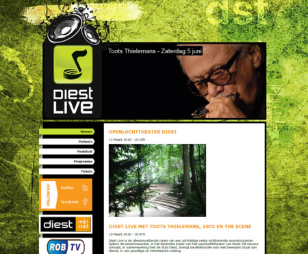 Diest Live website