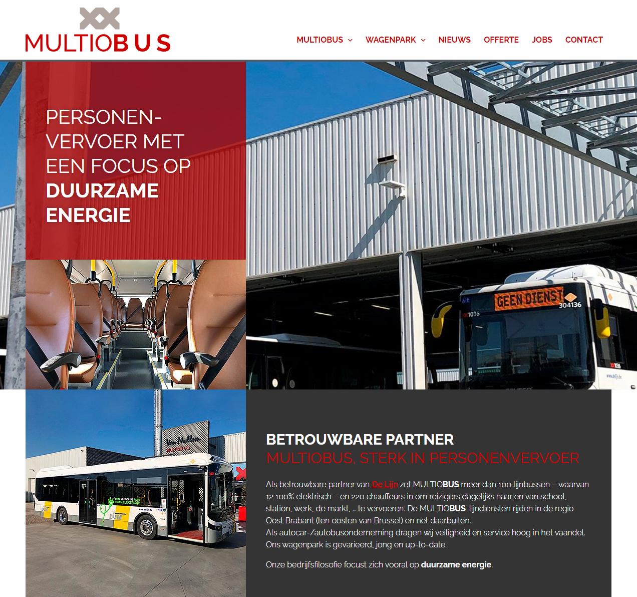 screenshot Multiobus website