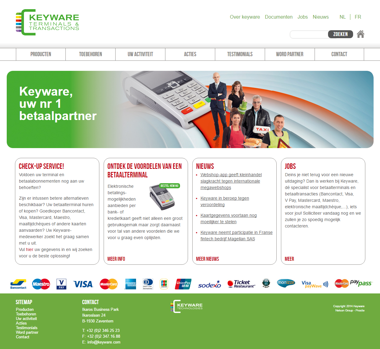 Keyware Terminals & Transactions website screenshot
