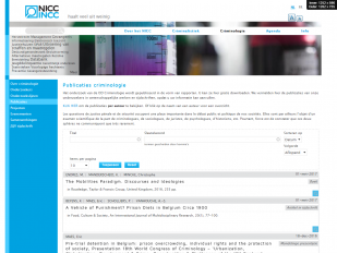NICC website screenshot