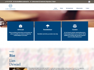screenshot website Avdocaat Dewael Tienen