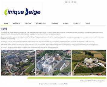 Website Citrique Belge screenshot